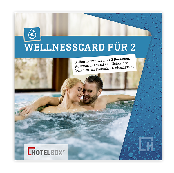 HOTELBOX Wellnesscard Wellness-Kurzurlaub für 2